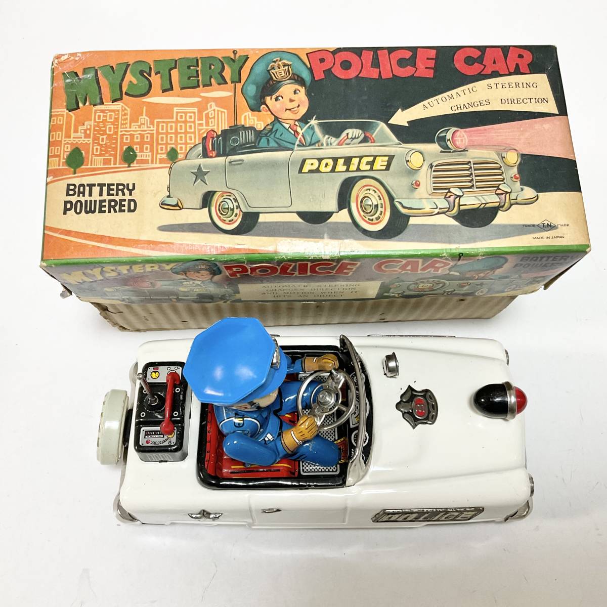 ポリスカー 箱付き美品 ボンネットライト点灯 運転操作ギミック付き 