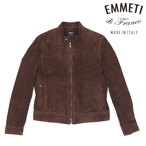 EMMETI エンメティ JURI ユリ 48サイズ ブルゾン ライダース ブラウン  