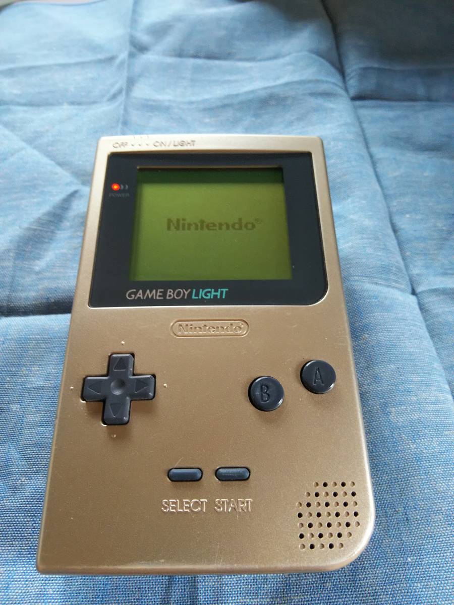 ゲームボーイライト ゴールド 本体 箱説明書あり Nintendo GAMEBOY 