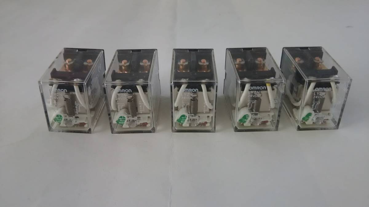 OMRON バイパワーリレー　　　　　LY2N-DC24V-4（5個セット）_1
