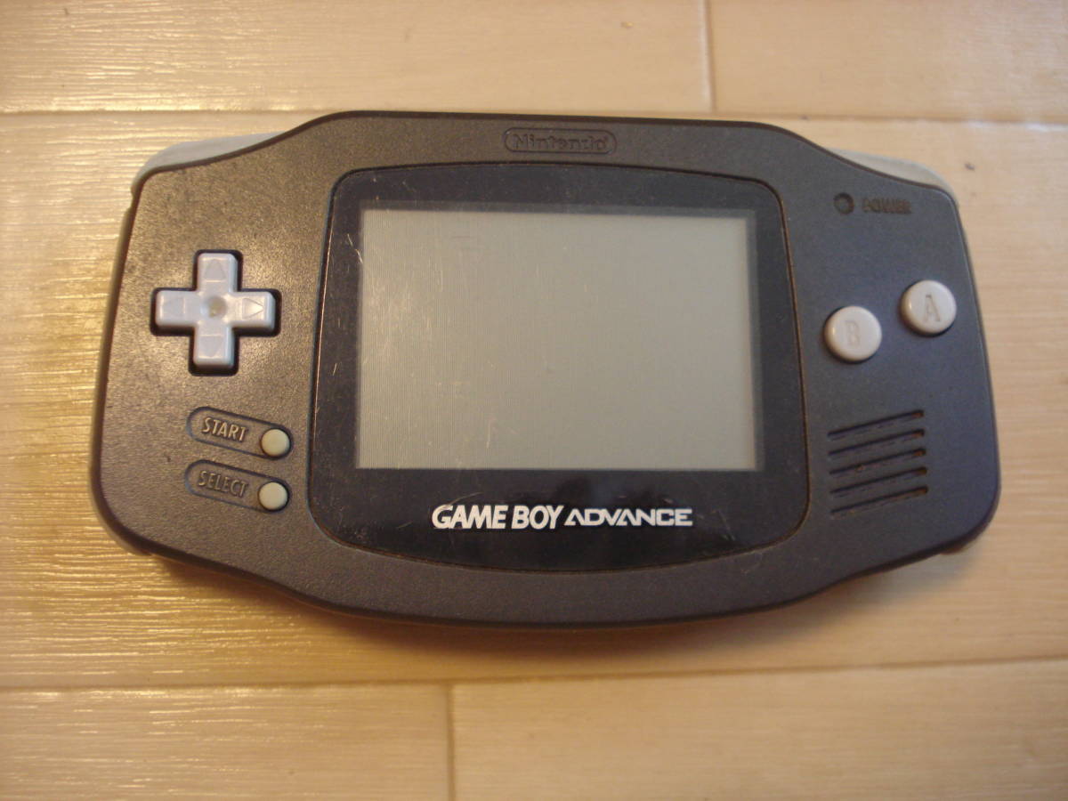 R☆任天堂 ゲームボーイアドバンス 本体 ブラック AGB-001 完動 