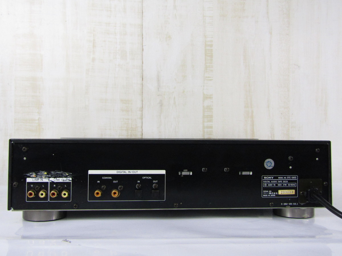 DATデッキ sony DTC―59ESブラック 激安大特価，低価 1210-N1-003 SONY DTC-59ES ソニー DATデッキ