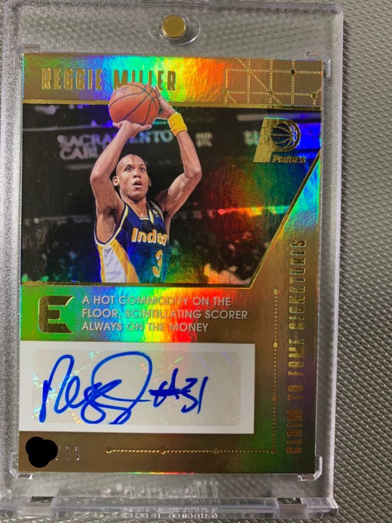 2017-18 PANINI ESSENTIALS BASKETBALL REGGIE MILLER 直筆サイン 