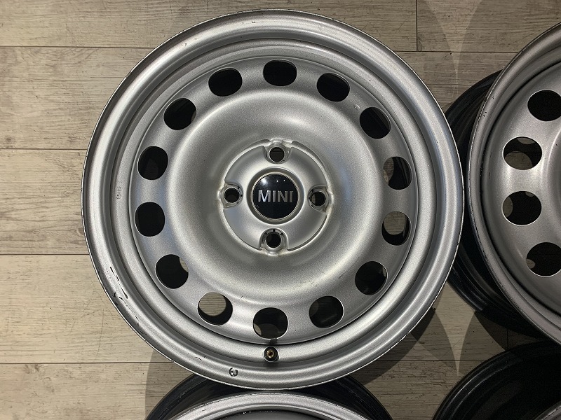 2112051】BMW MINI ミニ 純正 スチールホイール 15×5.5J +45 PCD100 4H
