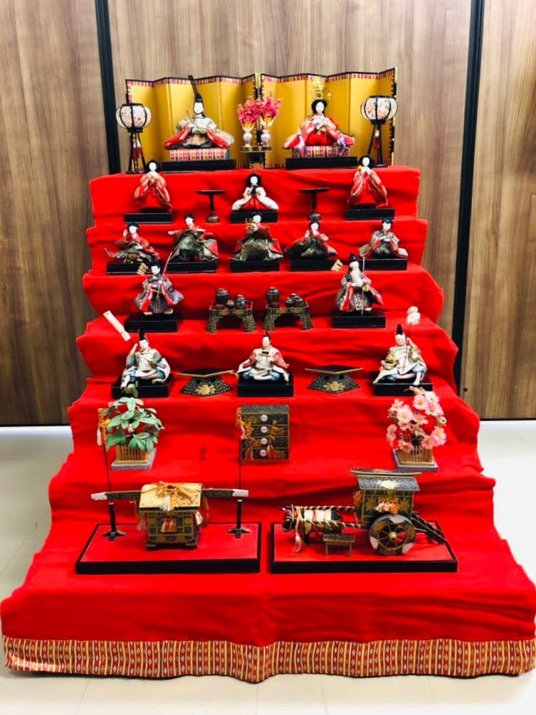 豊富な，最新作】 4784/昭和四十一年 雛人形 男雛 女雛 内裏雛 有職 御