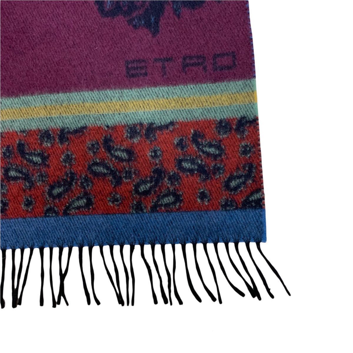 数量限定，100%新品 a84 ほぼ美品 ♪ 人気 ♪ ETRO エトロ マフラー