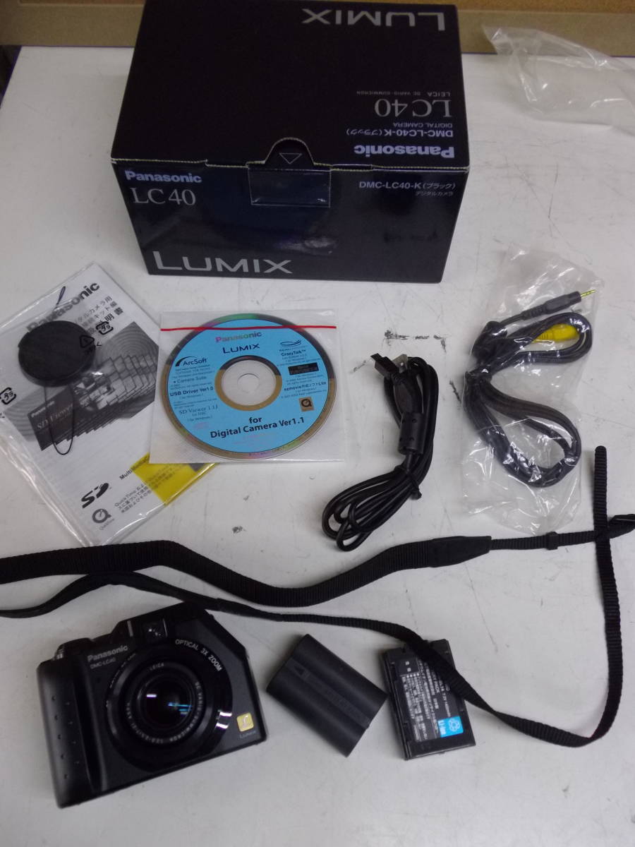 最新作，得価 # Panasonic デジタルカメラ LUMIX DMC-LC40 ブラック パナソニック《ジャンク》