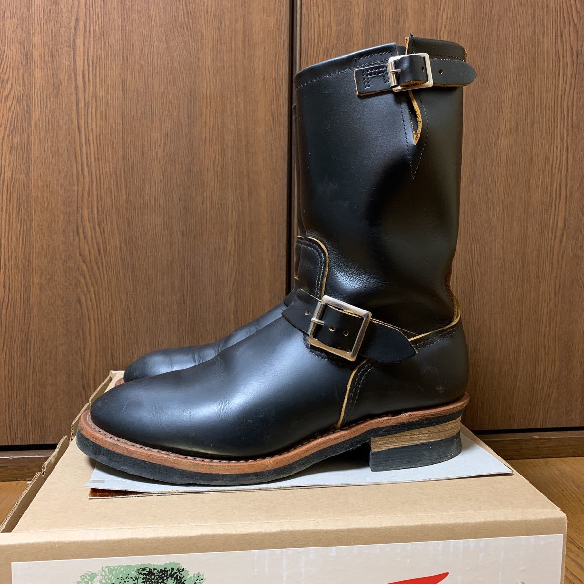 レッドウイング 2966 8 1/2D 8.5D エンジニアブーツ 茶芯 スチールなし 