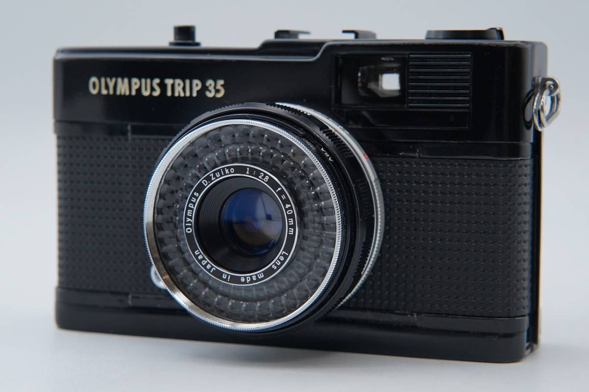 赤ベロ OK 【 良品 】 オリンパス OLYMPUS TRIP 35 ブラック