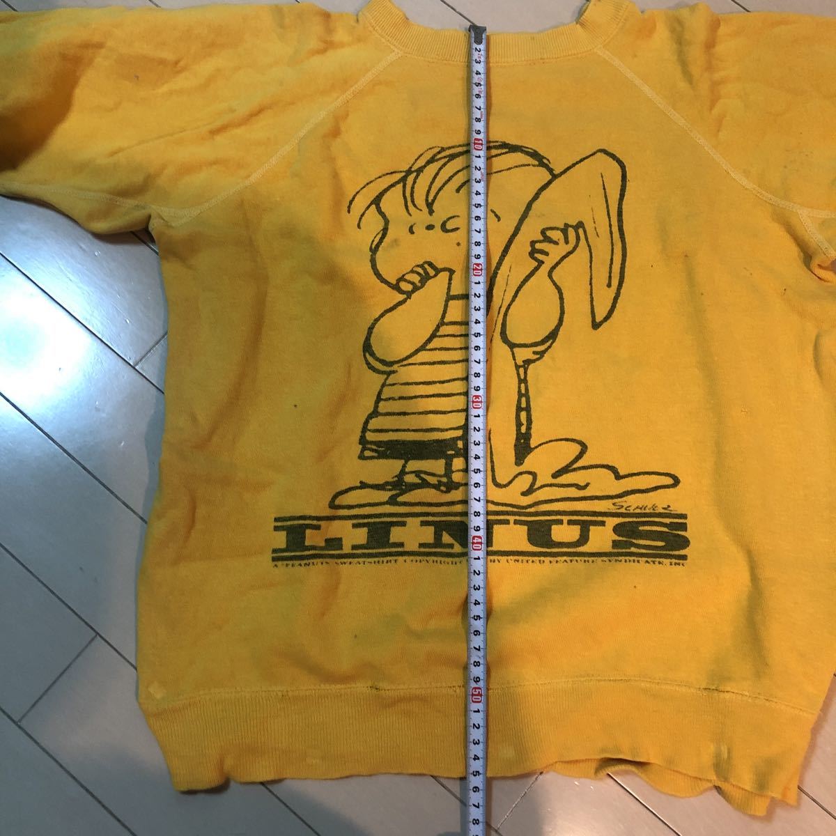 ビンテージ スウェット SPRUCE スヌーピー ライナスLARGE 検）SNOOPY