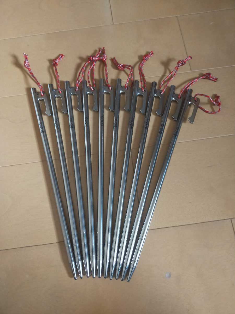 お買い得，新作登場 チタンペグ 25cm 15本セット(ペグ)｜売買されたオークション情報、yahooの商品情報をアーカイブ公開 - オークファン ペグ