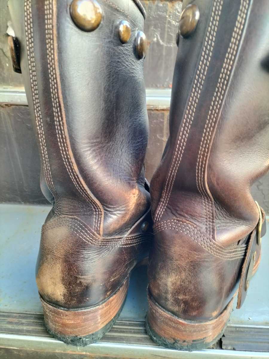SANTA ROSA×GLAD HAND ENGINEER BOOTS-OAKLAND STUDS TYPE サイズUS9 