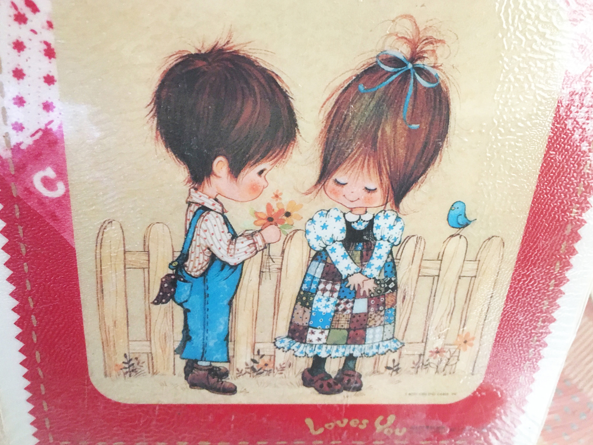 ☆ 昭和レトロ 70年代ファンシー下じき☆ホリー・ホビー ☆DEKO