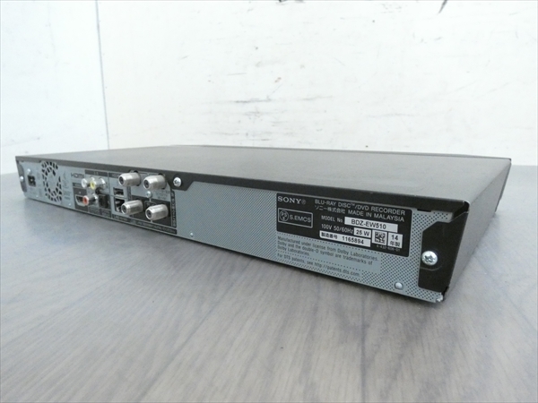 500GB☆14年☆ソニー/SONY☆HDD/BDレコーダー☆BDZ-EW510☆2番組同時