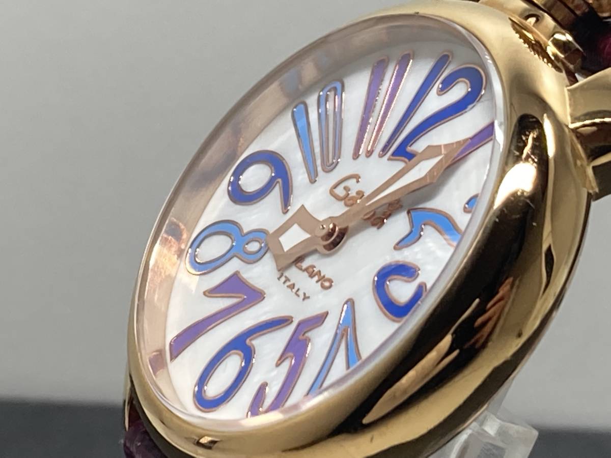 1円～稼働品 GaGa MILANO/ガガミラノ マヌアーレ40 2025 ゴールド QZ