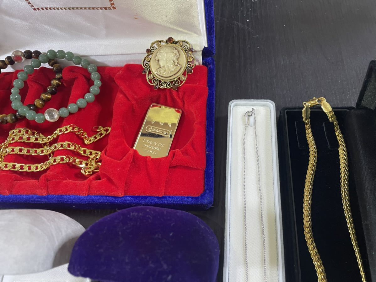 ネックレスチェーン 刻印 指輪 アクセサリー まとめ 整理品 遺品整理