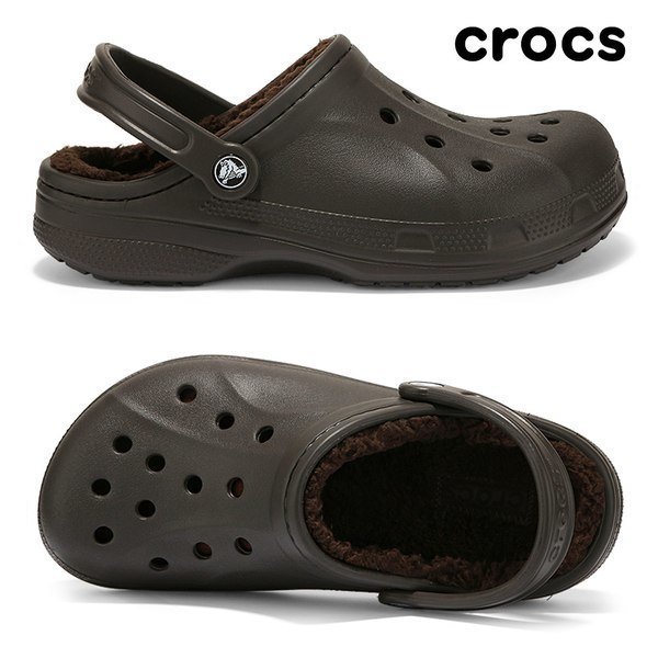 ② 24cm クロックス レイレン ラインド crocs ralen lined clog espresso / espresso リラックス