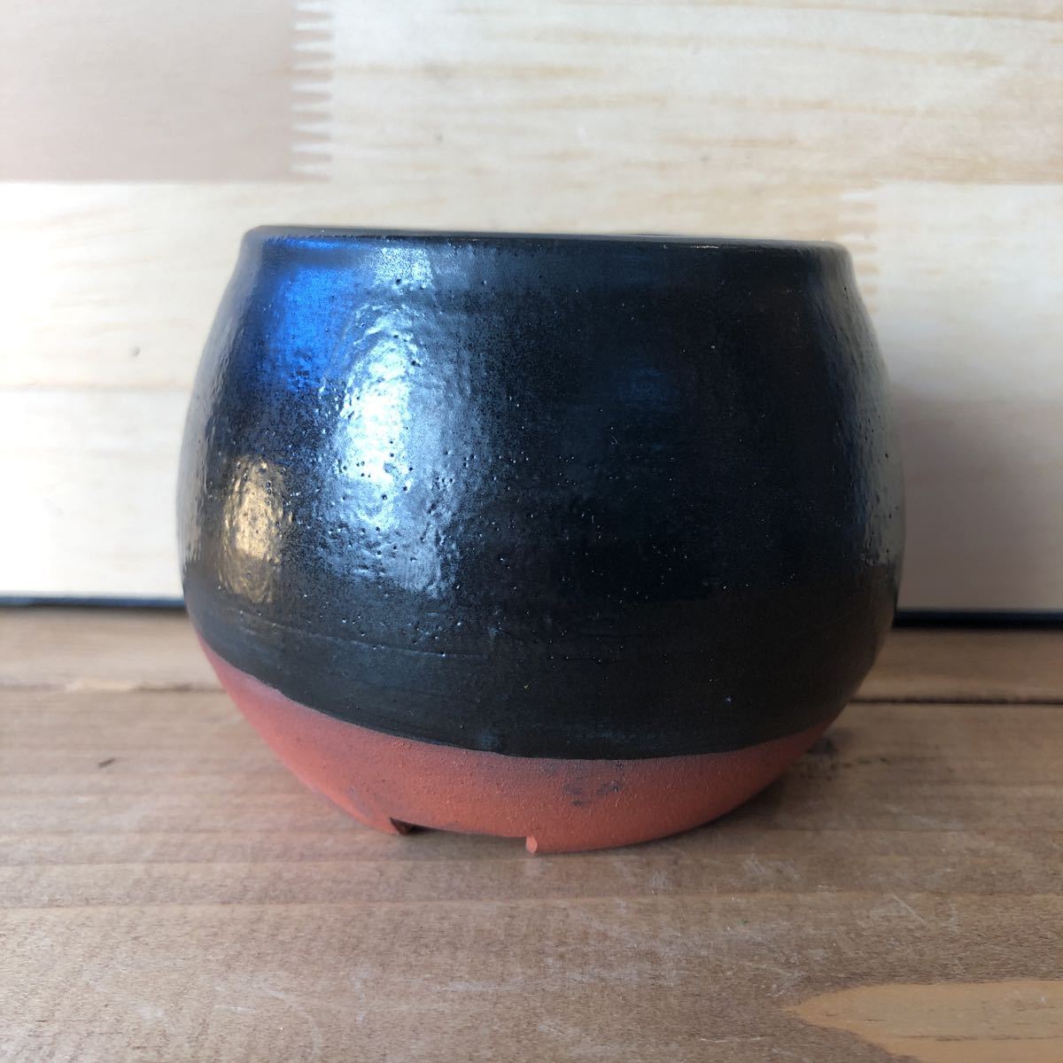 Behind × 鶴仙園 ビハインド Simple Pot 限定ver 陶器鉢 植木鉢