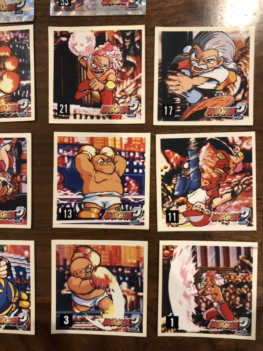 SNK 餓狼伝説2 シール 14種 キラあり マイナーシール 不知火舞 ヒガシ 