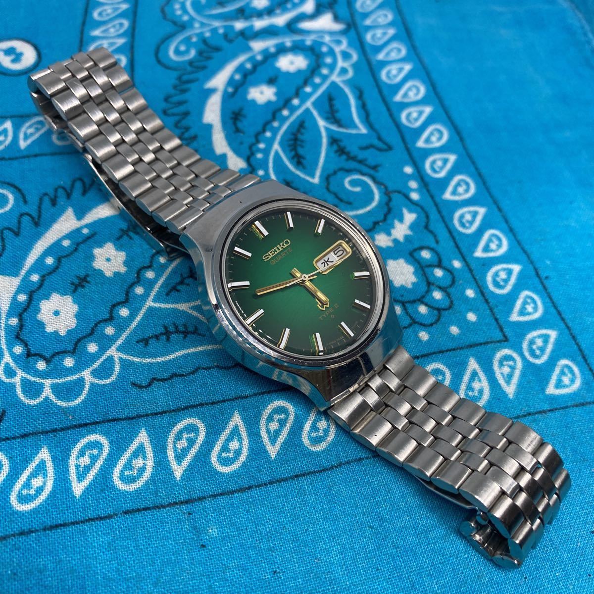 良品 SEIKO セイコー QUARTZ クォーツ TYPEⅡ タイプ2 7546-7090 