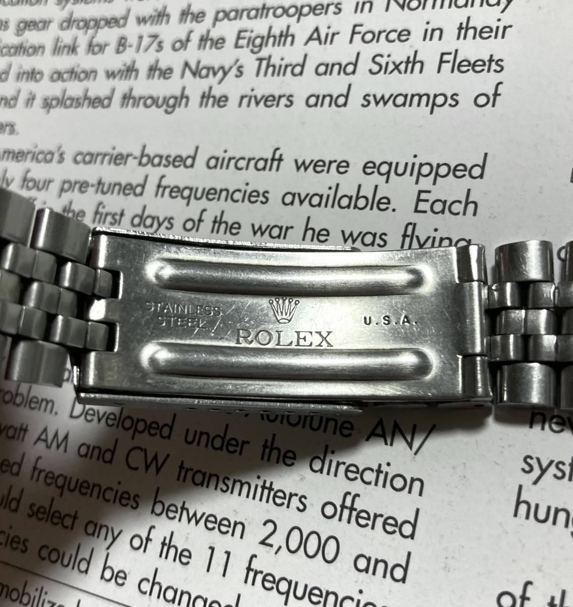 ロレックス 20mm | USA SS ROLEX USジュビリーブレス LOGO BIG