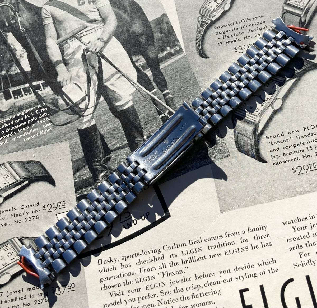 ロレックス 20mm | USA SS ROLEX USジュビリーブレス LOGO BIG