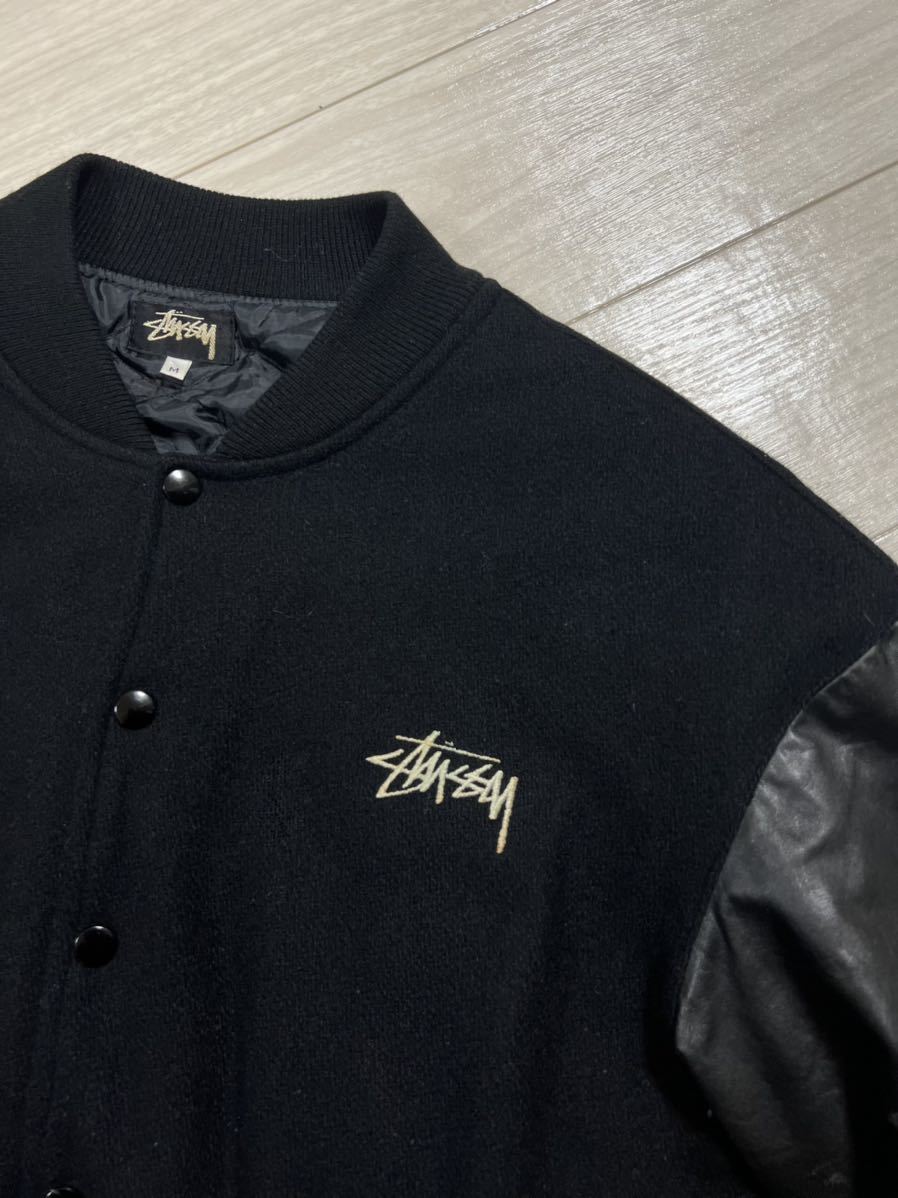 激レア USA製 80's 初期 OLD STUSSY 1st ラスタカラー 袖レザー