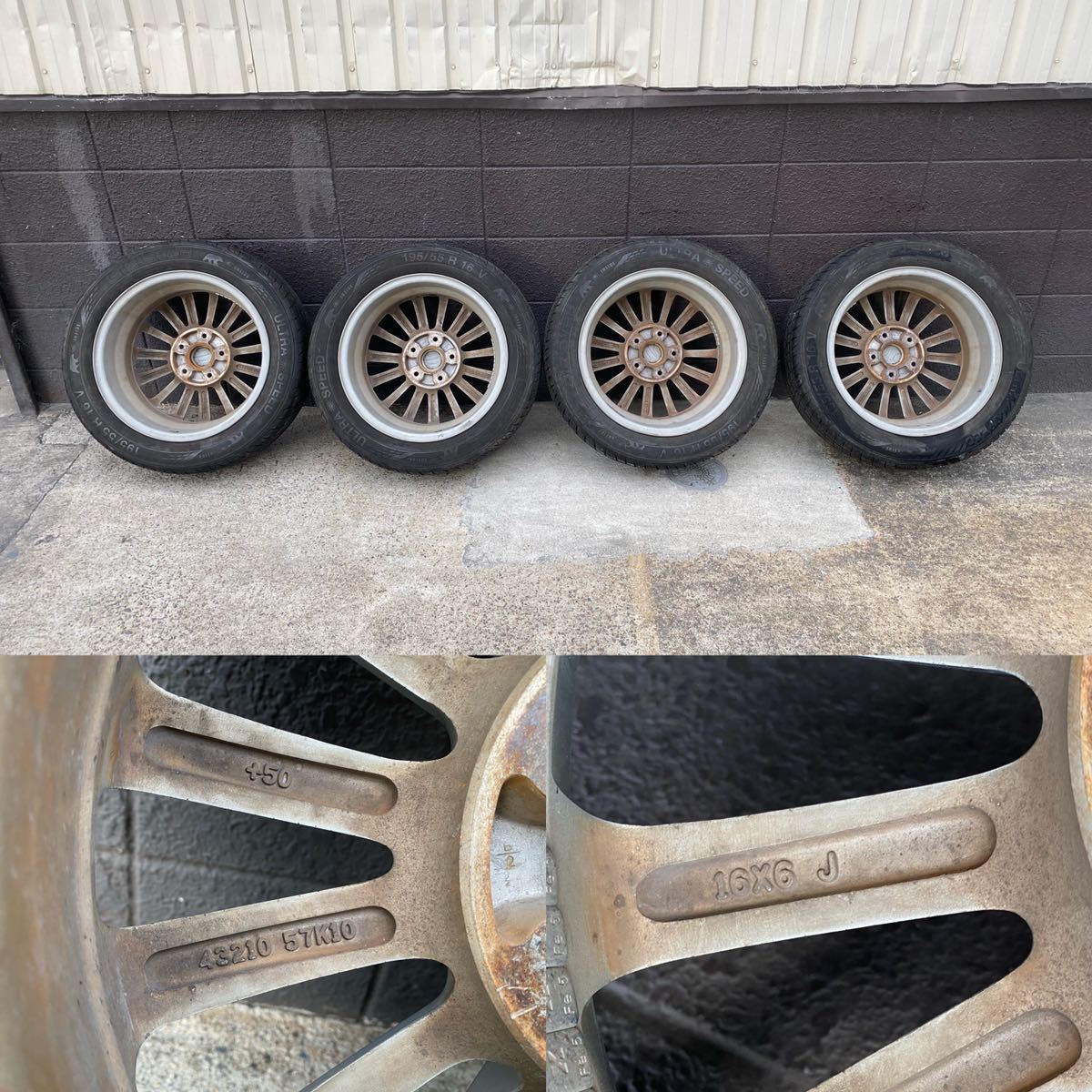 4JJ7 スズキ スイフト スポーツ ZC31S 純正 ホイール 16インチ 6J +50 