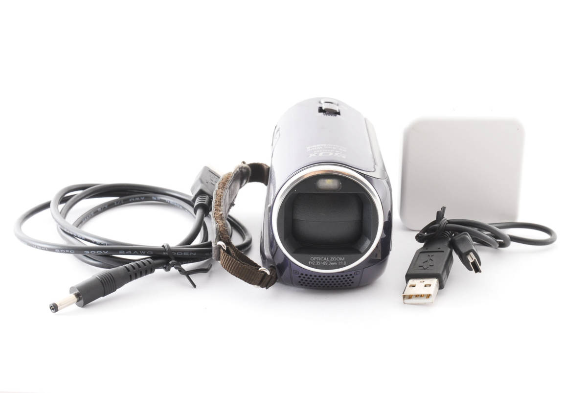 ☆実用品☆ Panasonic パナソニック HC-V300M ブルー ビデオカメラ
