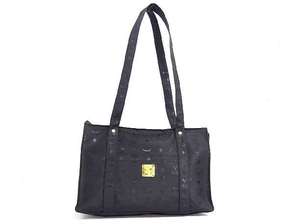1円 □美品□ MCM エムシーエム モノグラム ヴィセトス柄 ナイロン 