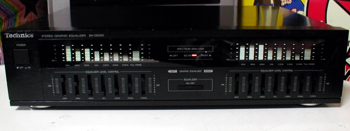 Technics SH-D5000 Spectrum Analyzer 7Band Stereo Graphic Equalizer