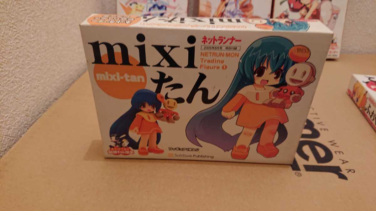 ネットランナー フィギュア mixiたん、ふぉくす子、ちゆ12歳、ビスケ