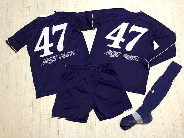 富士大学サッカー部ユニフォーム 2021 富士大学 サッカー部 選手支給 実使用 公式戦用 HOME 1st