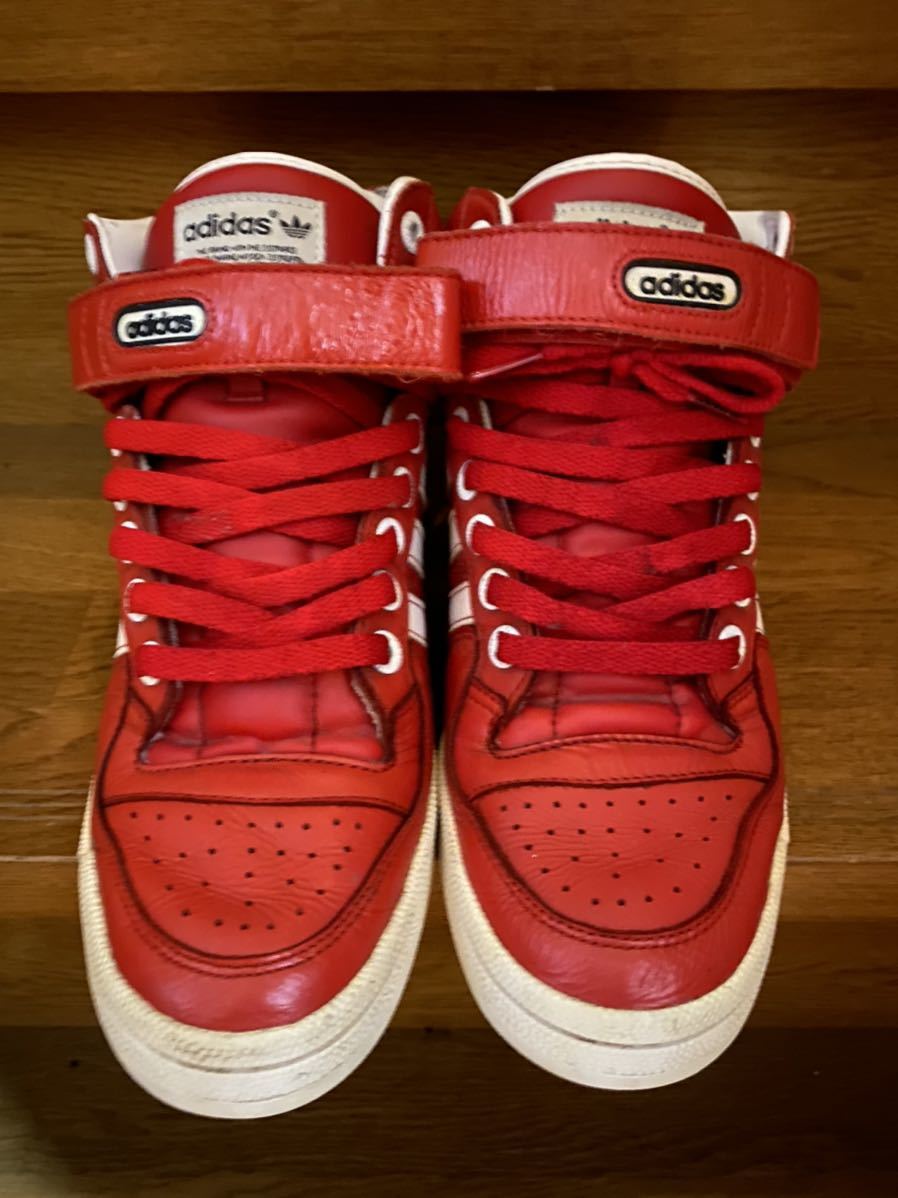 Adidas Forum Mid Game On アディダス フォーラム ミッド ゲームオン 09 バスケットシューズ バッシュ 赤白 27 0cm 売買されたオークション情報 Yahooの商品情報をアーカイブ公開 オークファン Aucfan Com
