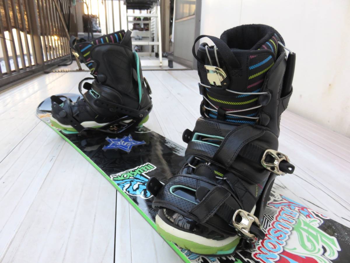 スノボー☆K2 ILLUSION ケーツー イリュージョン　155ｃｍ　SPOON/スプーン　26.5-27.0ｃｍブーツ付