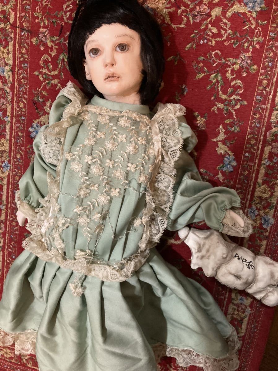 創作人形 球体関節人形 BJD 少女ドール 作家名 揺 56センチ 粘土  