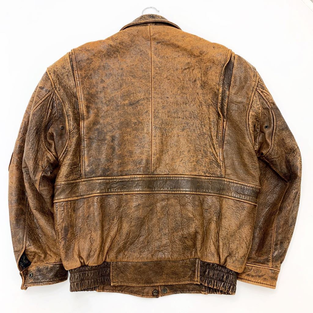 サブアーバン SUB URBAN 羊革 ラムレザー ブラウン フライトジャケット