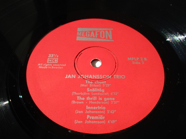 Jan – Johansson Innertrio | Trio - (LP, Vinyl Album, Stereo), 0