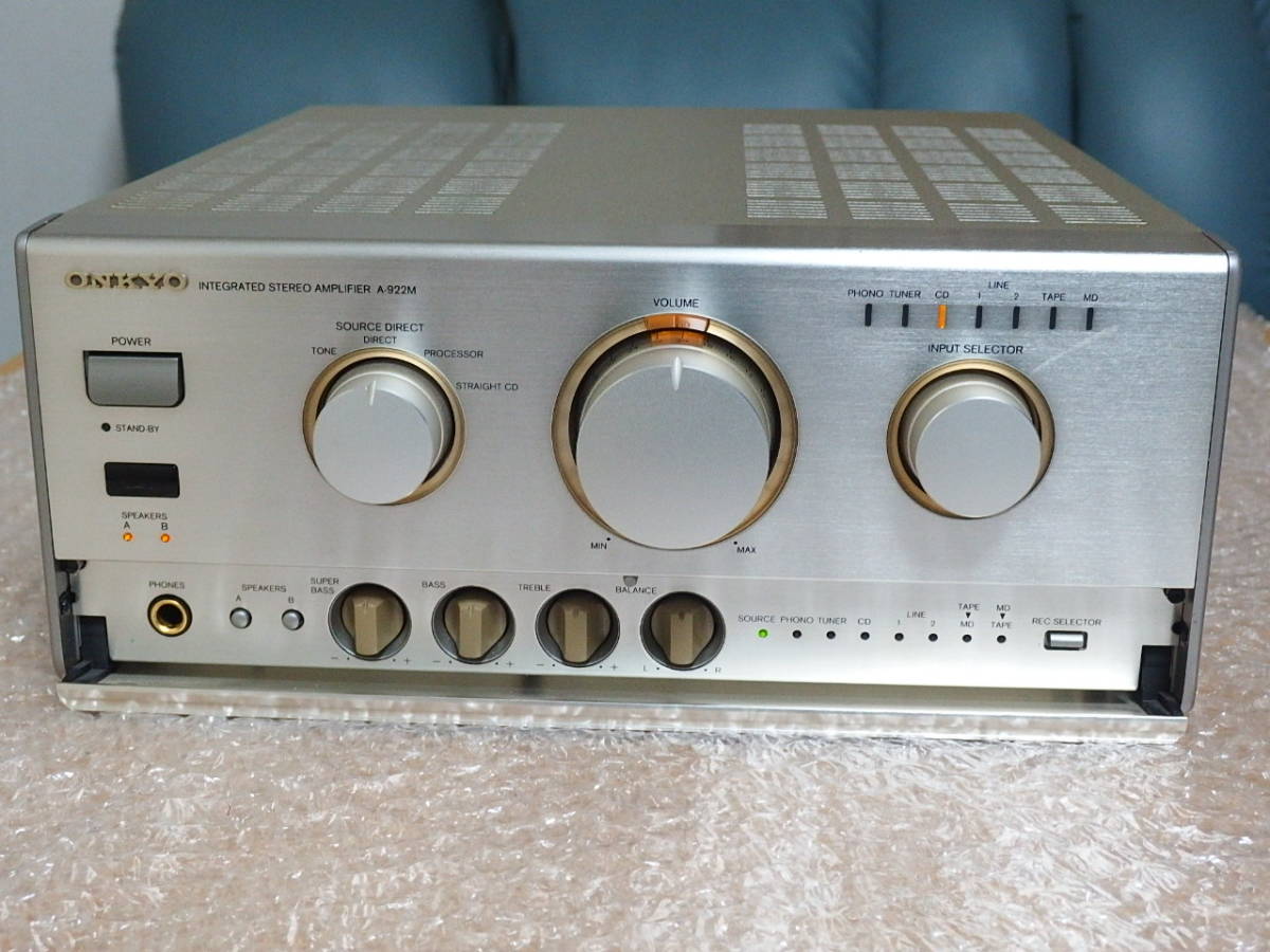 ONKYO オンキョー A-922M プリメインアンプ 純正リモコン RC-319S付属