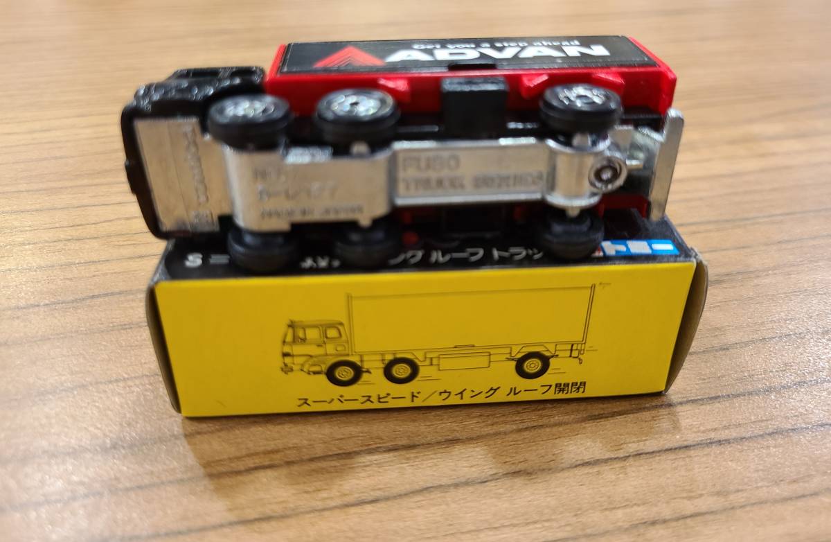 トミカ 黒箱76 ふそうウイングルーフトラック ADVANレース 関係者配布