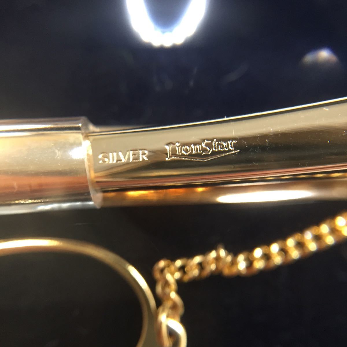ネクタイピン ライオンスター LionStar 金製品 K10 10金 SILVER 未使用