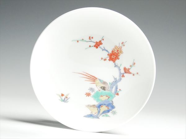 有田焼 額皿 | 十四代酒井田柿右衛門窯 『錦梅鳥