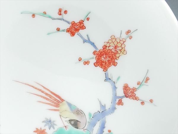 有田焼 額皿 | 十四代酒井田柿右衛門窯 『錦梅鳥