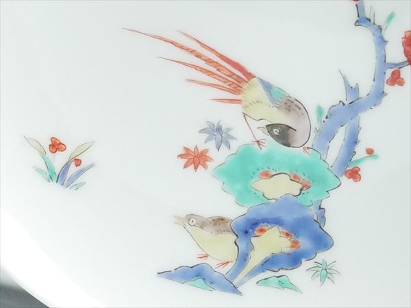 有田焼 額皿 | 十四代酒井田柿右衛門窯 『錦梅鳥