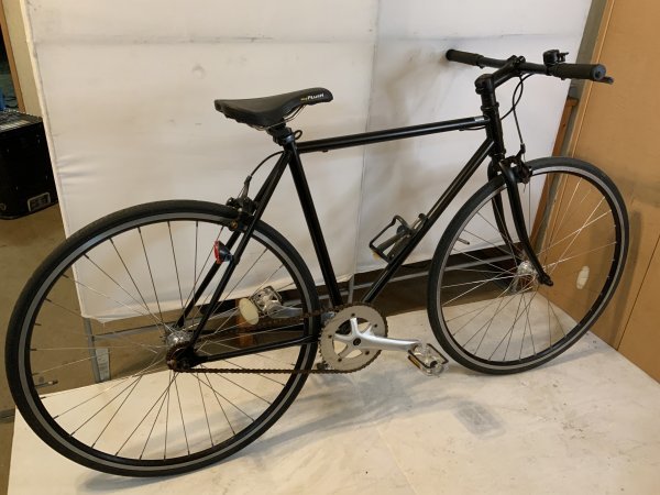 レジャーに仕事に！700cピストバイク ブラック 福岡市近郊限定落札可能
