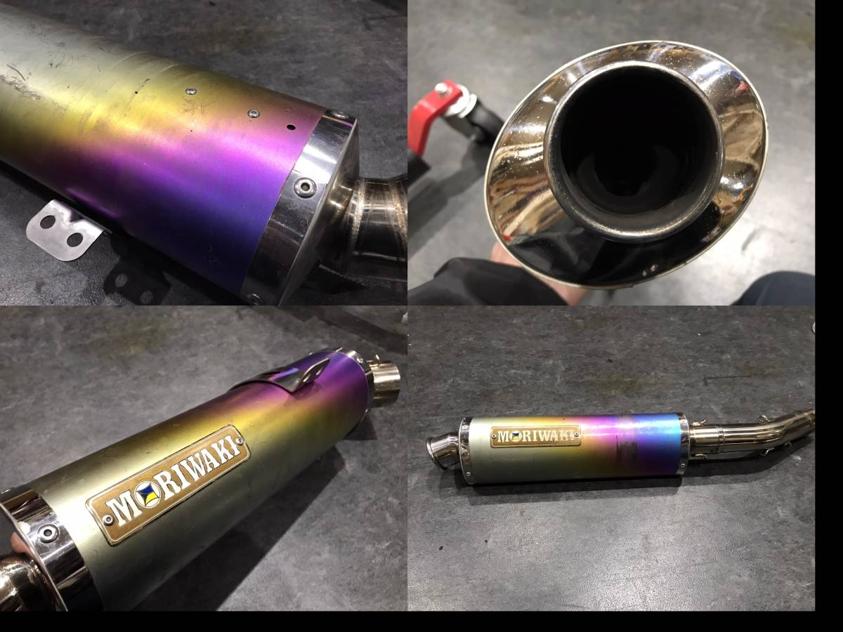 CBR1000RR 04年前期型 モリワキ 2本出しマフラー (サイレンサーチタン 