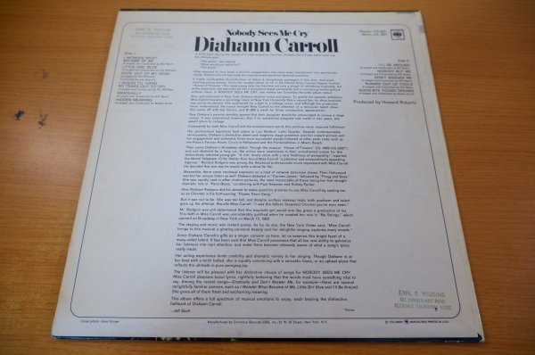 2d5 314 Lp Mono Us盤 ダイアン キャロル Diahann Carroll Nobody Sees Me Cry ボーカル 売買されたオークション情報 Yahooの商品情報をアーカイブ公開 オークファン Aucfan Com