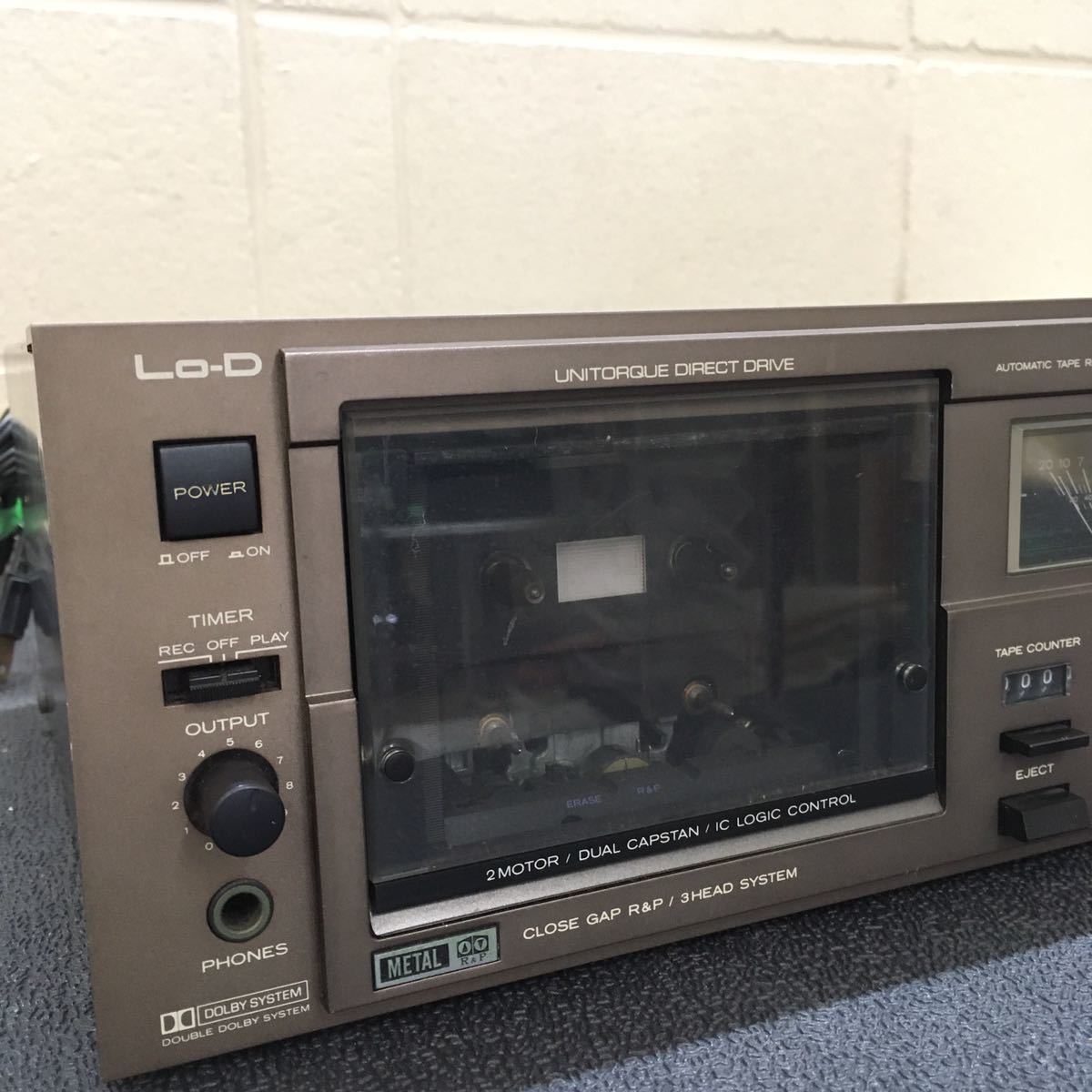 Lo-D D-1100MB Yahoo!オークション 動作確認済&frasl;音出し確認済 HITACHI&frasl;日立 Lo C【Ja 63】HITACHI　日立　Lo-D　D-1100MB　ステレオカセットデッキ　通電確認済　取扱説明書付　ジャンク品
