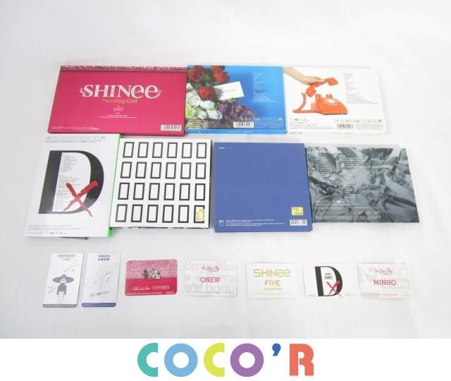 SHINee CD DVD まとめ売り 20点セット トレカ(ジョンヒョン)付き 直販直営 【同梱可】中古品 韓流 SHINee FIVE VOICE D×D×D CD DVD Blu