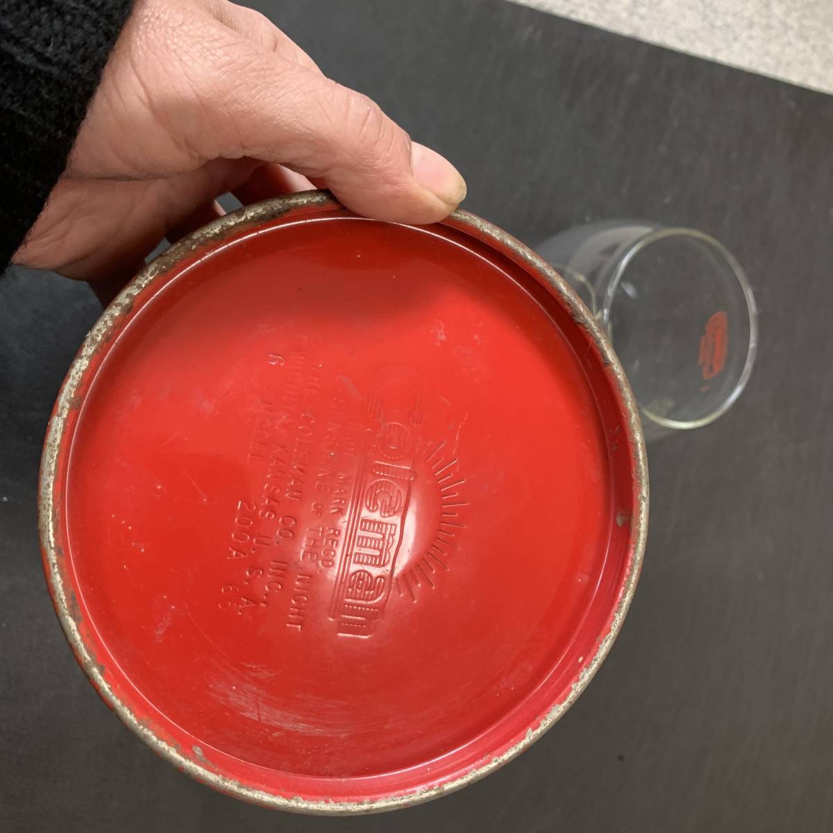 6 大人気の古いコールマンの赤いランタン Coleman Lantern 200A 1965年